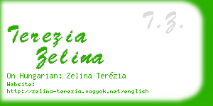 terezia zelina business card