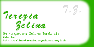 terezia zelina business card